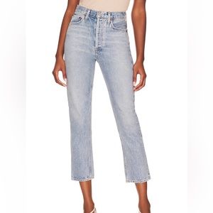 Agolde Riley High Rise Straight Crop
